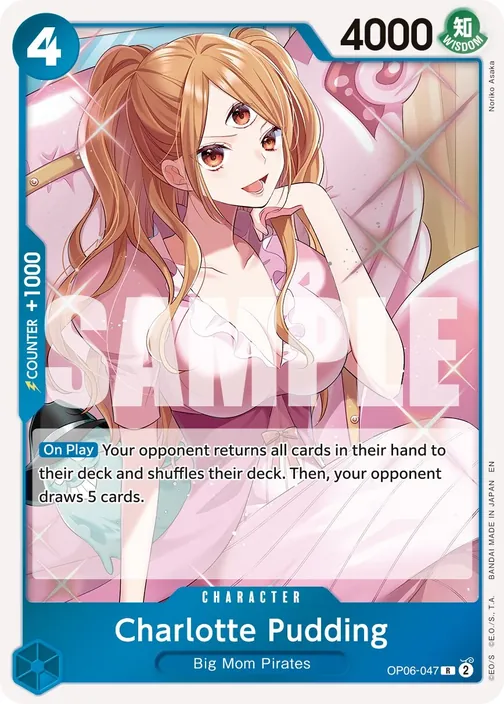 Carte One Piece anglaise OP06-047 Charlotte Pudding