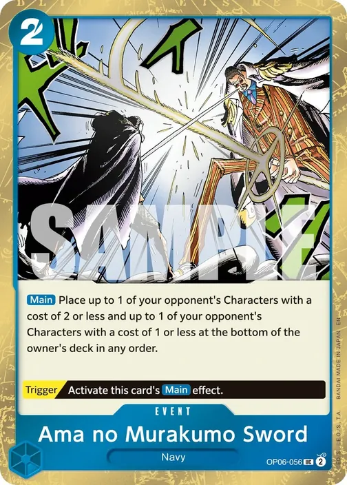 Carte One Piece anglaise OP06-056 Ama no Murakumo Sword (version 2)