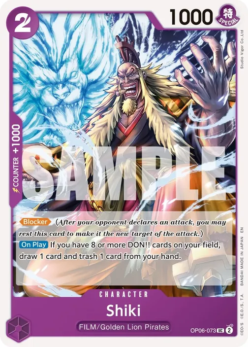 Carte One Piece anglaise OP06-073 Shiki