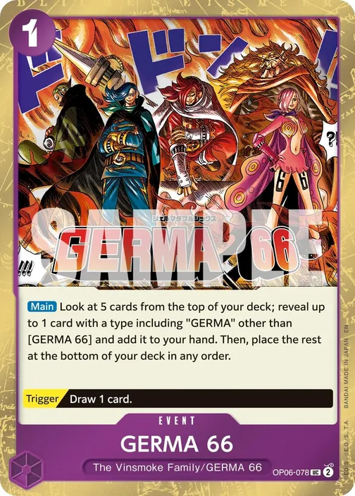 Carte One Piece anglaise OP06-078 GERMA 66 (version 2)