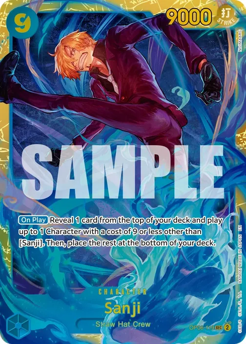 Carte One Piece anglaise OP06-119 Sanji