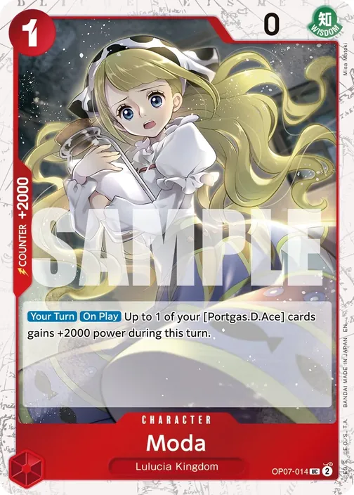 Carte One Piece anglaise OP07-014 Moda (version 2)