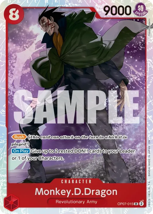 Carte One Piece anglaise OP07-015 Monkey.D.Dragon
