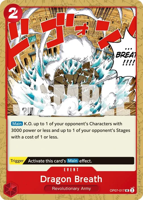 Carte One Piece anglaise OP07-017 Dragon Breath
