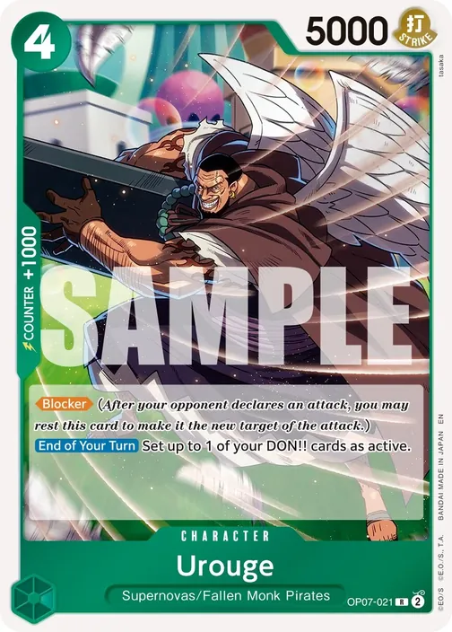 Carte One Piece anglaise OP07-021 Urouge