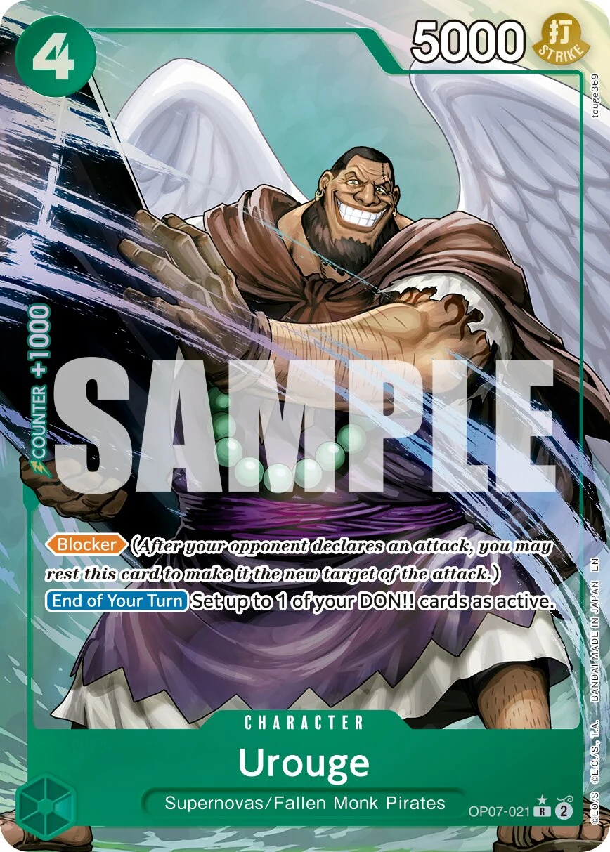 Carte One Piece anglaise Urouge OP07-021 R