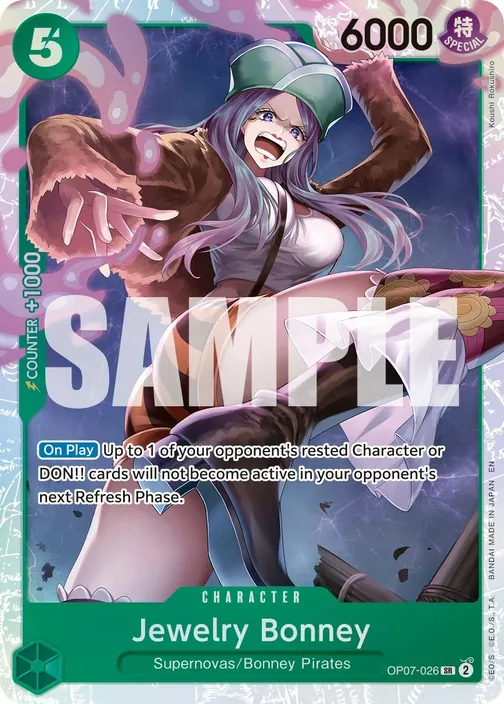 Carte One Piece anglaise OP07-026 Jewelry Bonney