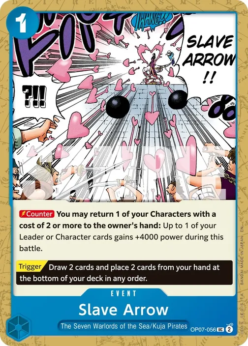 Carte One Piece anglaise OP07-056 Slave Arrow
