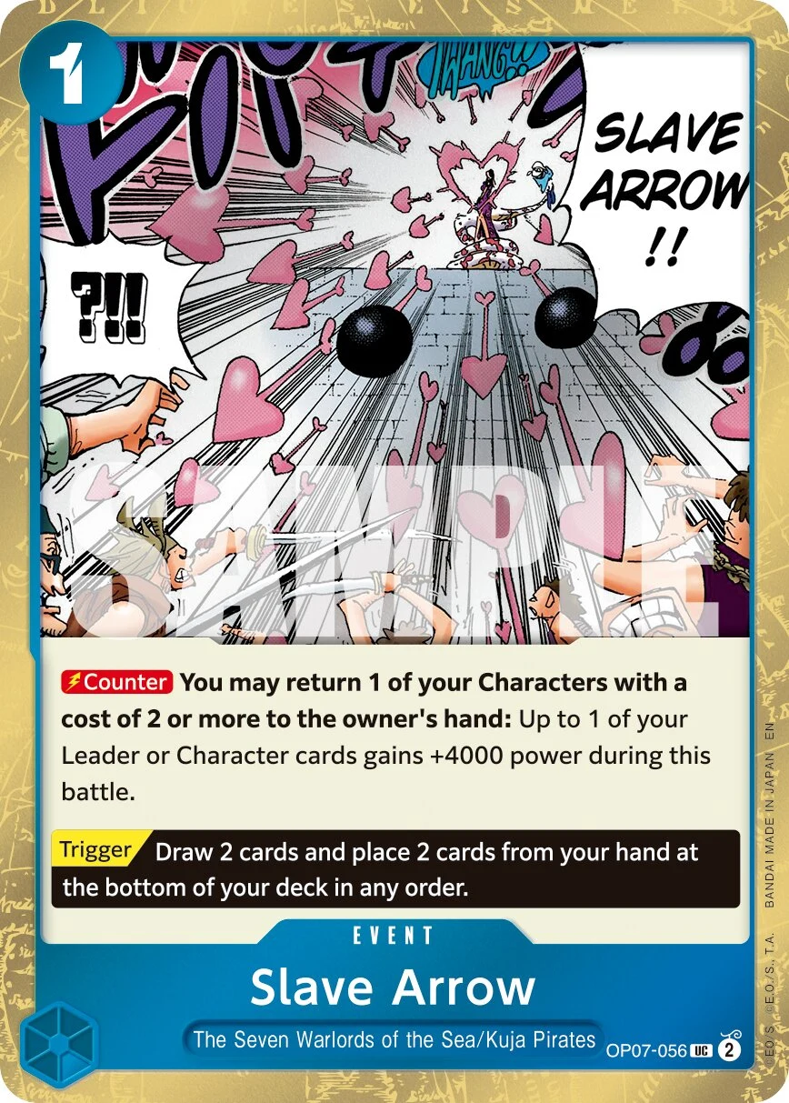 Carte One Piece anglaise Slave Arrow OP07-056 UC