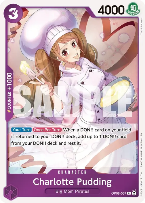 Carte One Piece anglaise OP08-067 Charlotte Pudding