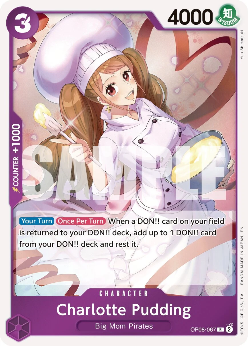 Carte One Piece anglaise Charlotte Pudding OP08-067 R