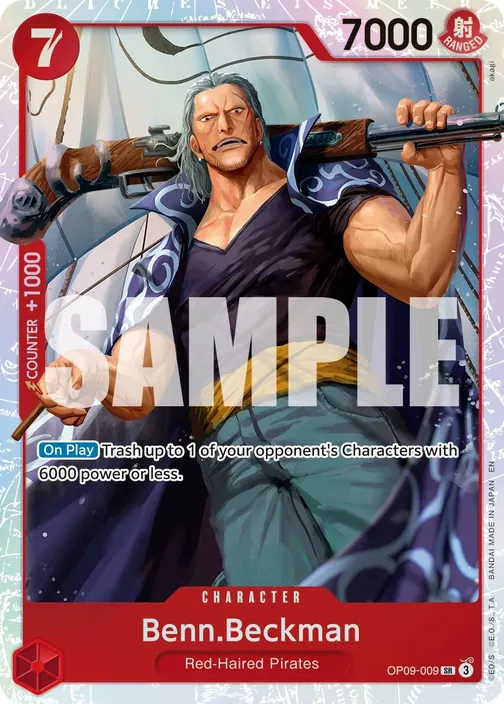 Carte One Piece anglaise OP09-009 Benn.Beckman