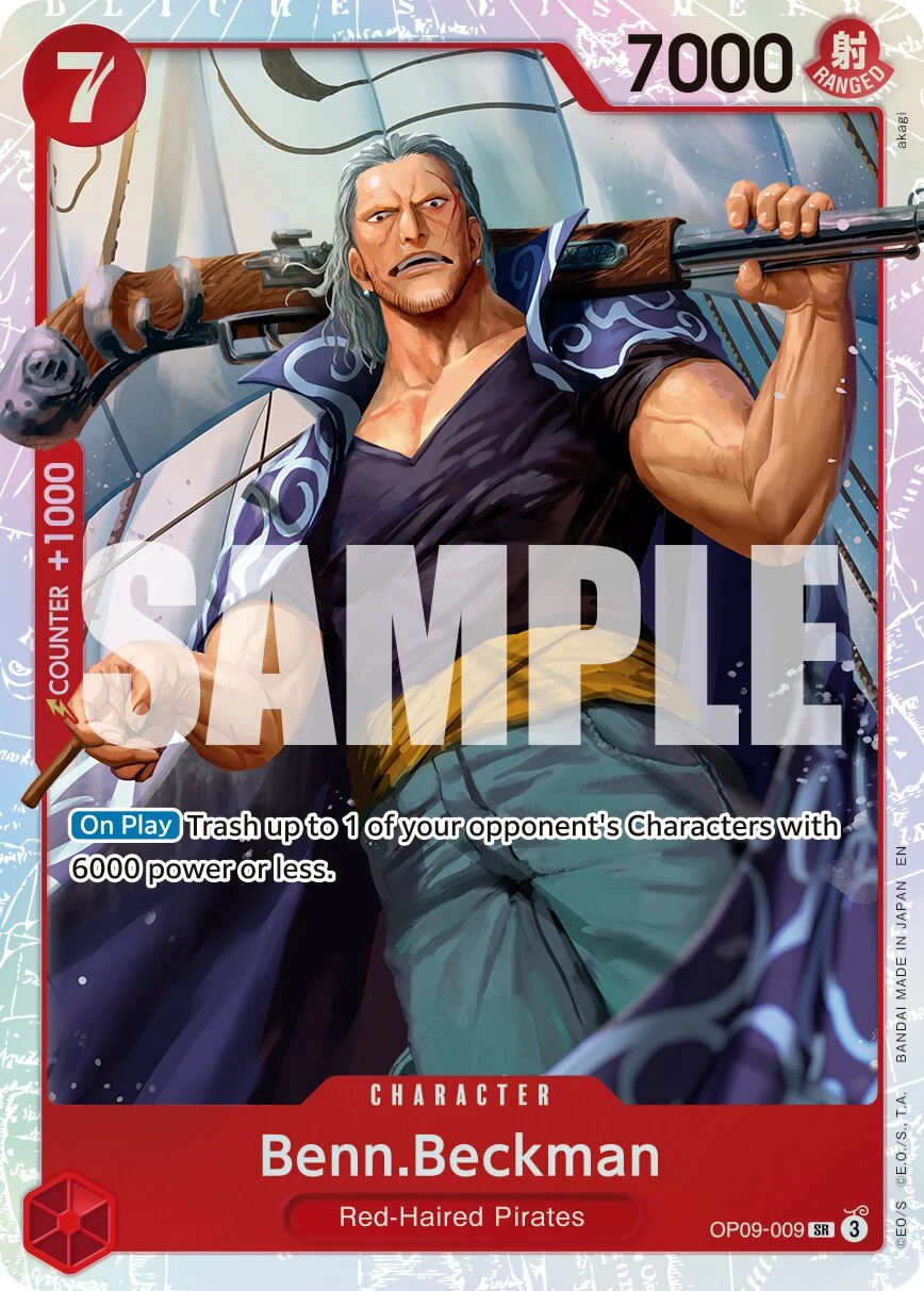 Carte One Piece anglaise Benn.Beckman OP09-009 SR