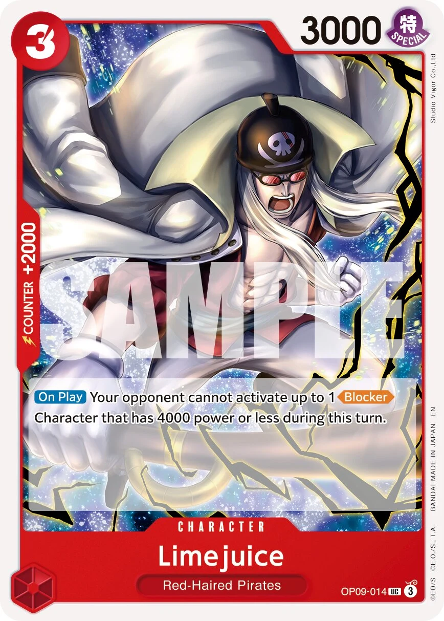 Carte One Piece anglaise Limejuice OP09-014 UC