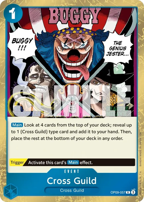 Carte One Piece anglaise OP09-057 Cross Guild