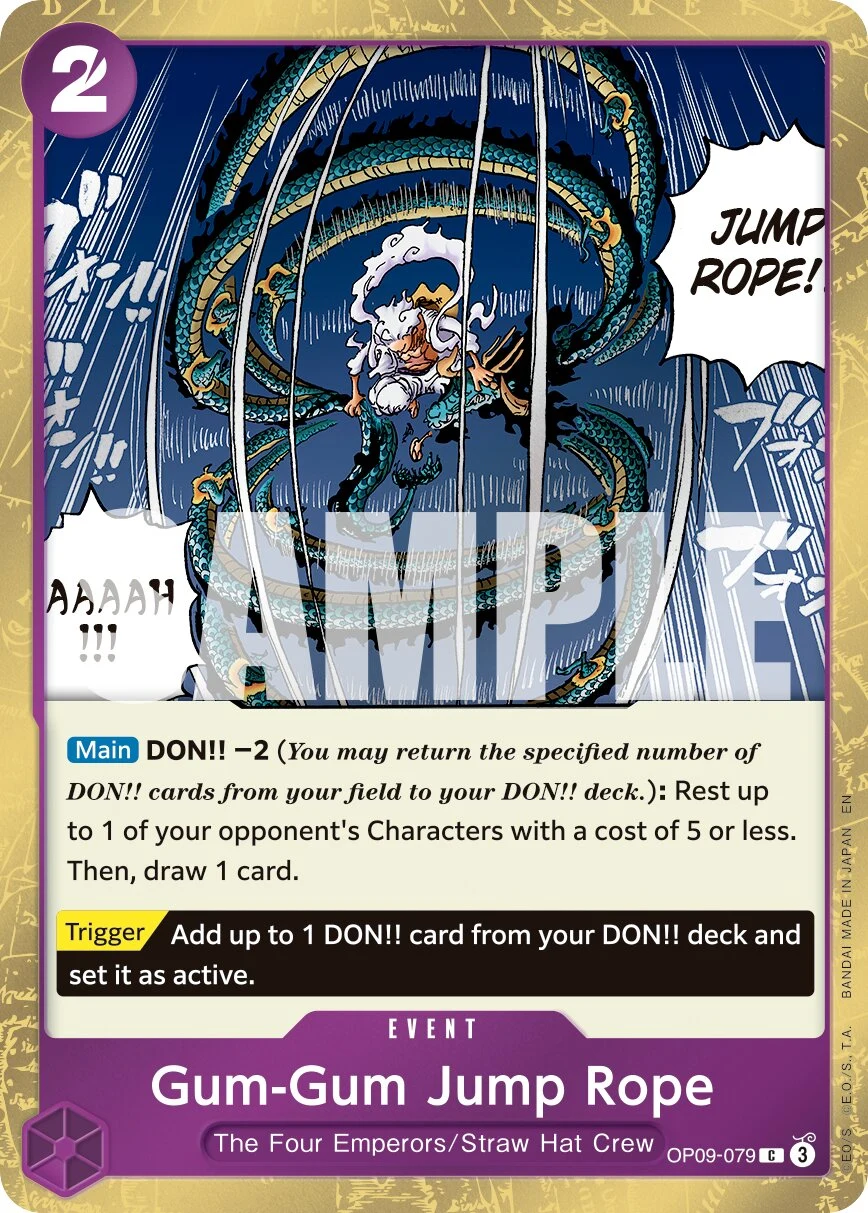 Carte One Piece anglaise Gum-Gum Jump Rope OP09-079 C