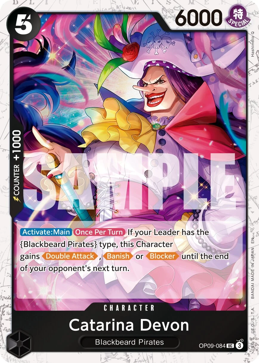 Carte One Piece anglaise Catarina Devon OP09-084 UC