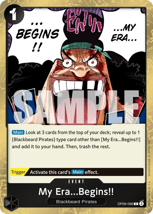 Carte One Piece anglaise OP09-096 My Era...Begins!!