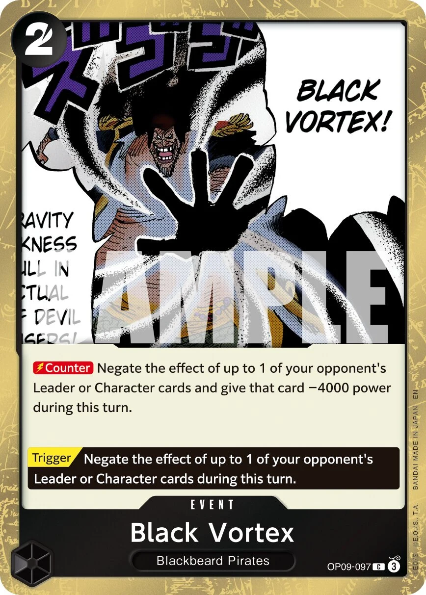 Carte One Piece anglaise Black Vortex OP09-097 C