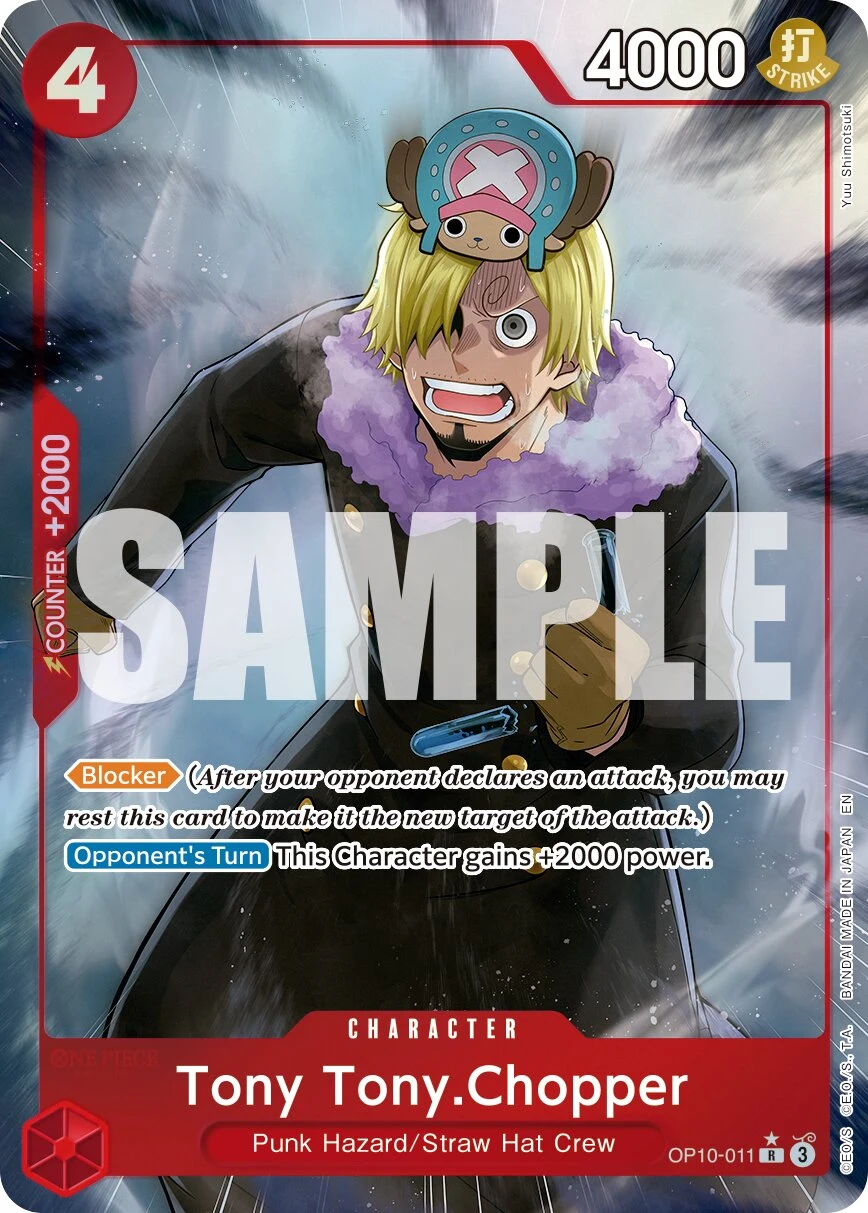 Carte One Piece anglaise Tony Tony.Chopper OP10-011 R