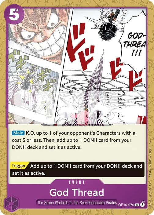Carte One Piece anglaise OP10-079 God Thread