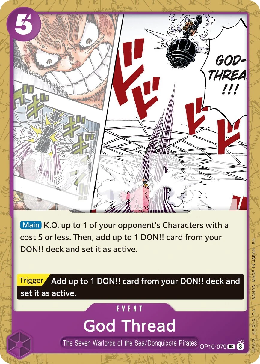 Carte One Piece anglaise God Thread OP10-079 UC