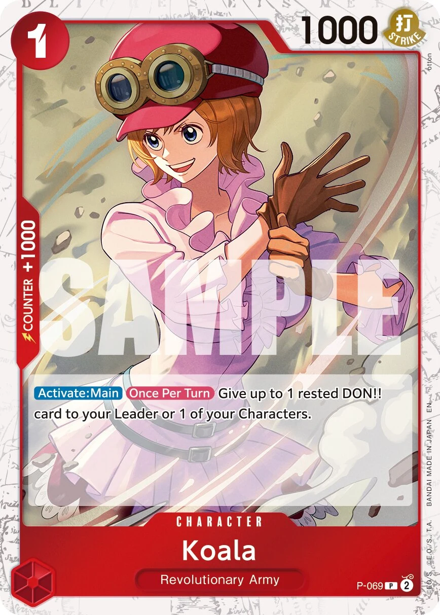 Carte One Piece anglaise Koala P-069 P