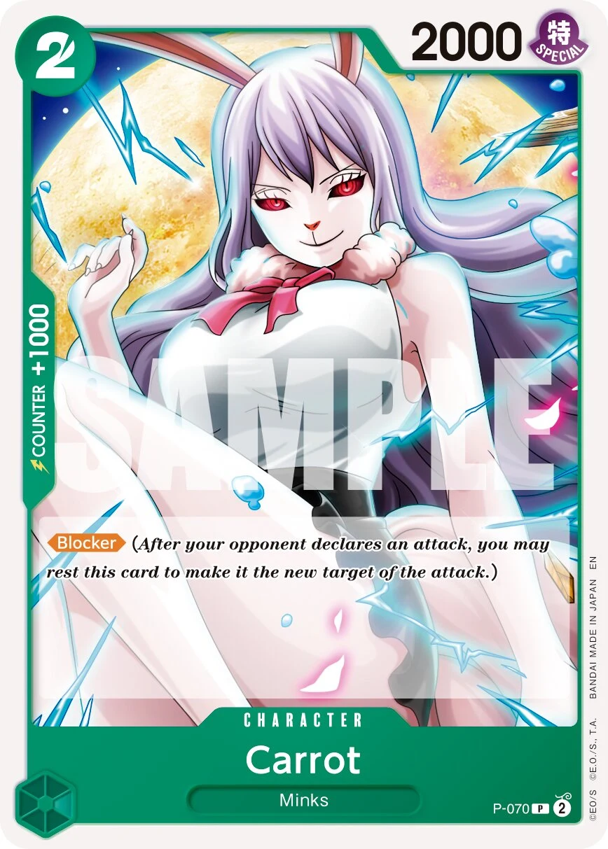 Carte One Piece anglaise Carrot P-070 P