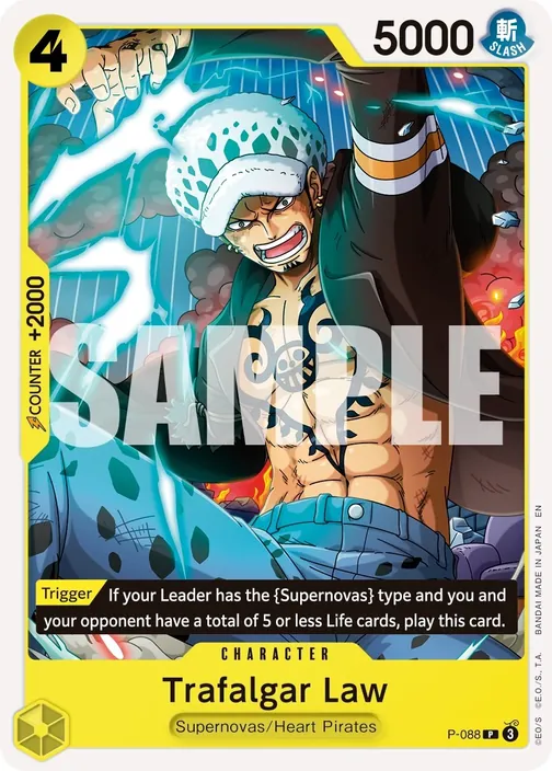 Carte One Piece anglaise P-088 Trafalgar Law