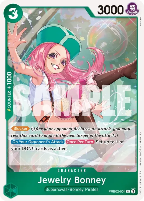 Carte One Piece anglaise PRB02-004 Jewelry Bonney