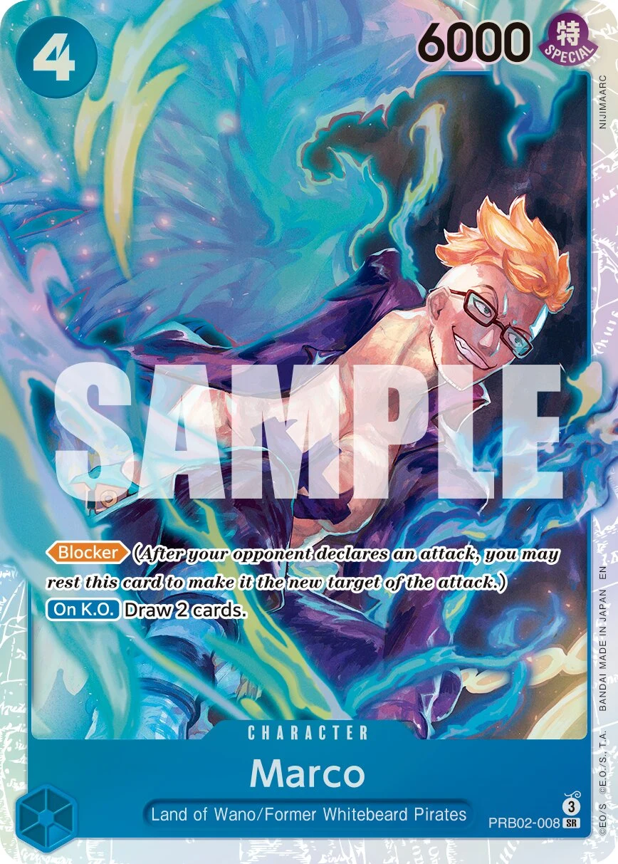 Carte One Piece anglaise Marco PRB02-008 SR