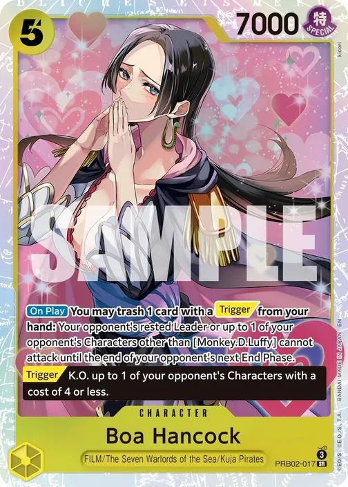 Carte One Piece anglaise PRB02-017 Boa Hancock