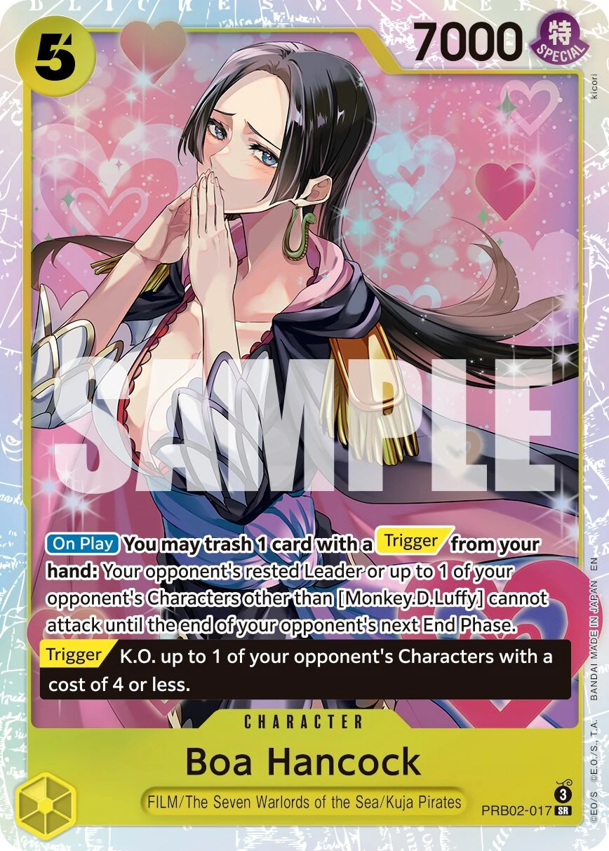 Carte One Piece anglaise Boa Hancock PRB02-017 SR