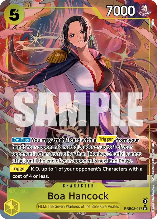 Carte One Piece anglaise PRB02-017 Boa Hancock (version 2)