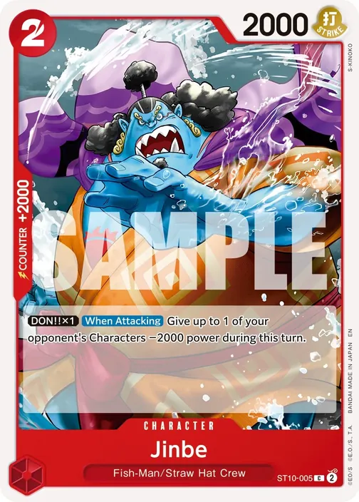Carte One Piece anglaise ST10-005 Jinbe