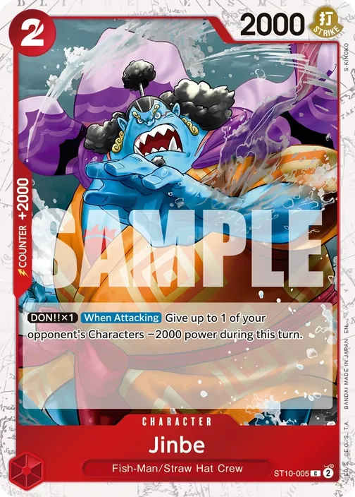Carte One Piece anglaise ST10-005 Jinbe (version 2)