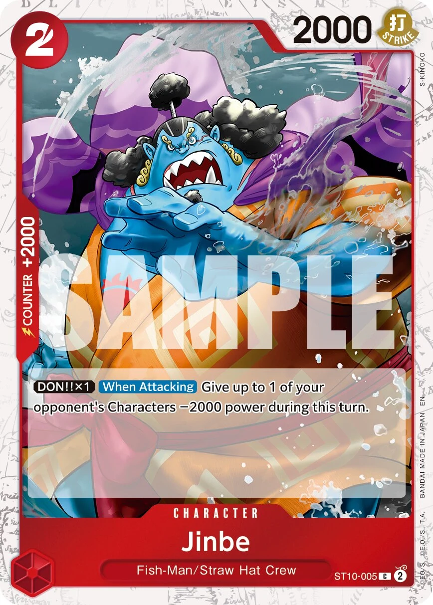 Carte One Piece anglaise Jinbe ST10-005 C