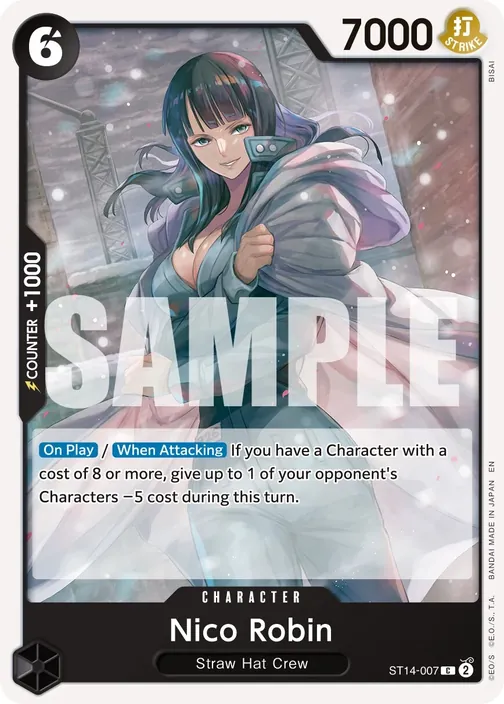 Carte One Piece anglaise ST14-007 Nico Robin