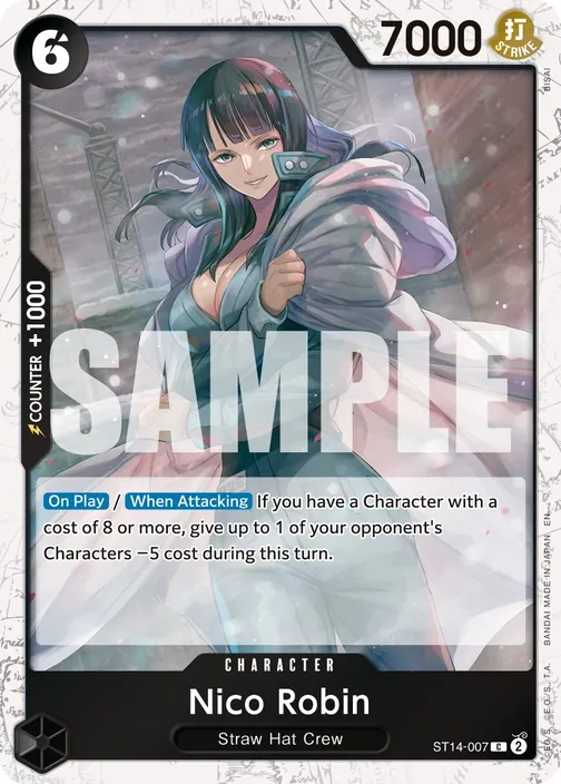 Carte One Piece anglaise ST14-007 Nico Robin (version 2)