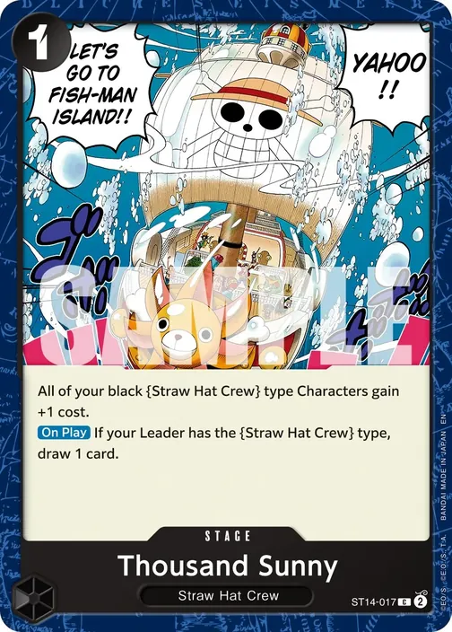 Carte One Piece anglaise ST14-017 Thousand Sunny