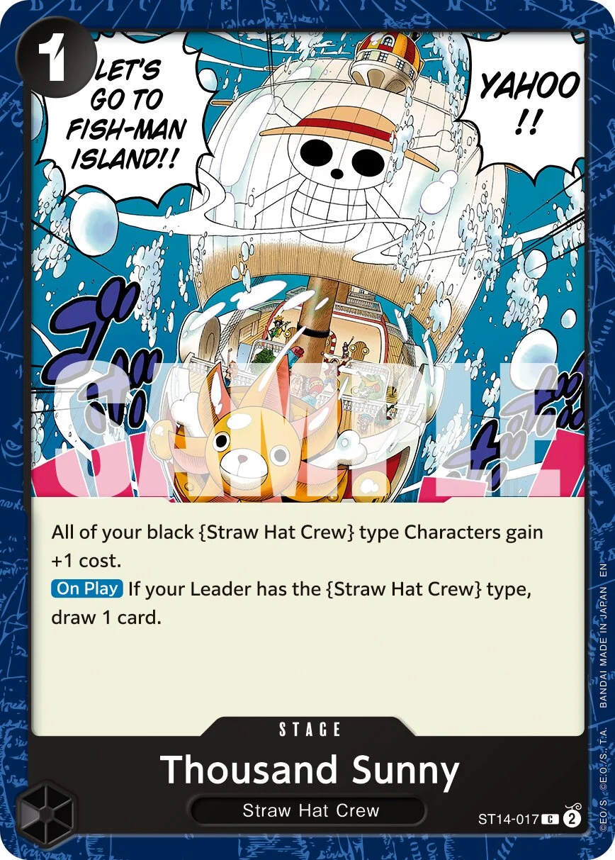 Carte One Piece anglaise Thousand Sunny ST14-017 C