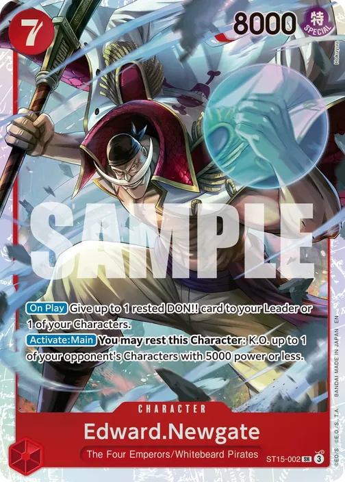 Carte One Piece anglaise ST15-002 Edward.Newgate