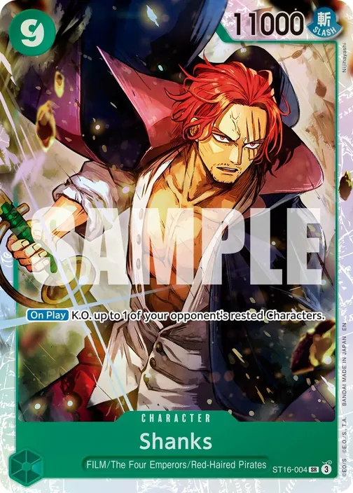 Carte One Piece anglaise ST16-004 Shanks