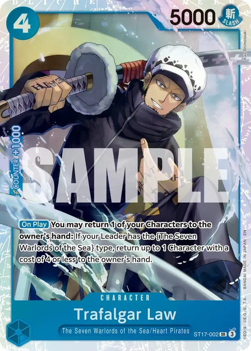 Carte One Piece anglaise ST17-002 Trafalgar Law