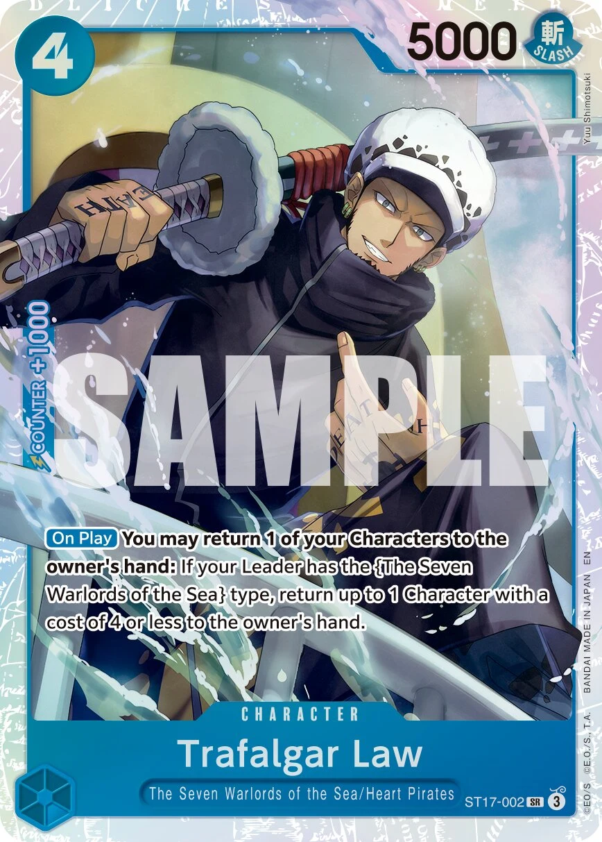 Carte One Piece anglaise Trafalgar Law ST17-002 SR