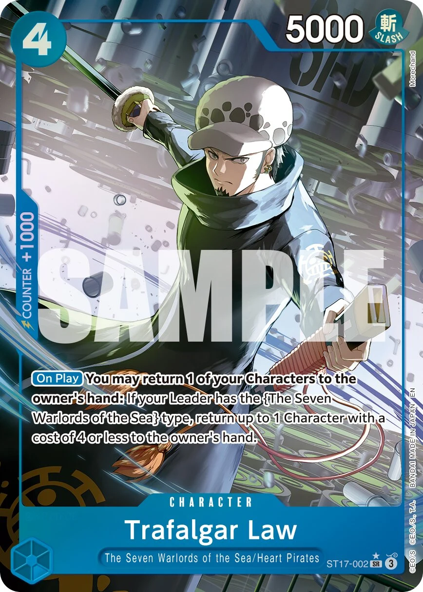 Carte One Piece anglaise Trafalgar Law ST17-002 SR