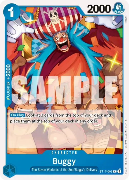 Carte One Piece anglaise ST17-003 Buggy