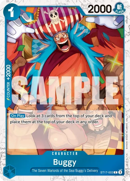 Carte One Piece anglaise ST17-003 Buggy (version 2)