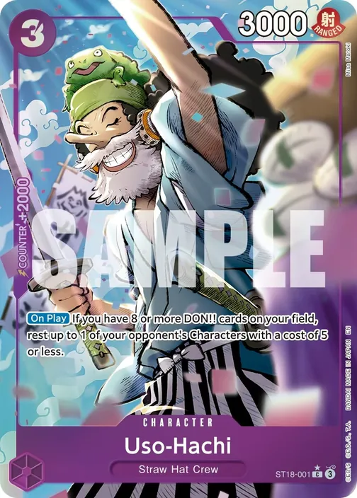 Carte One Piece anglaise ST18-001 Uso-Hachi (version 3)