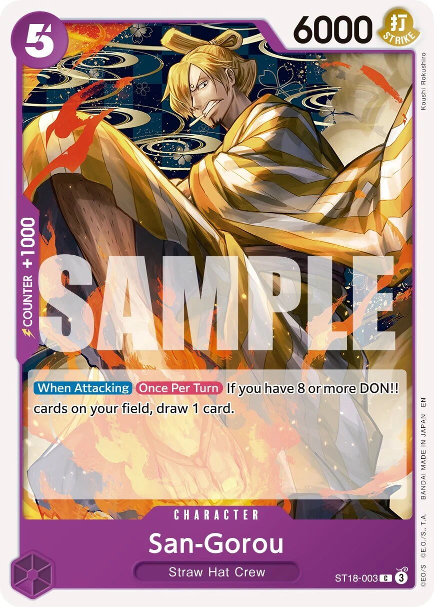 Carte One Piece anglaise San-Gorou ST18-003 C